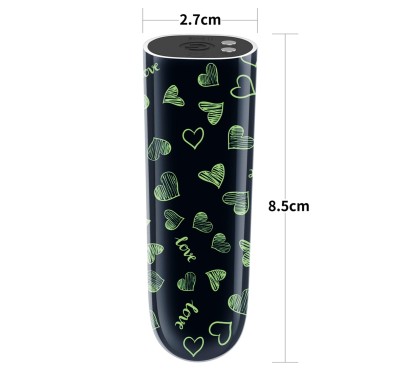 Rechargeable Glow-in-the-dark Heart Massager